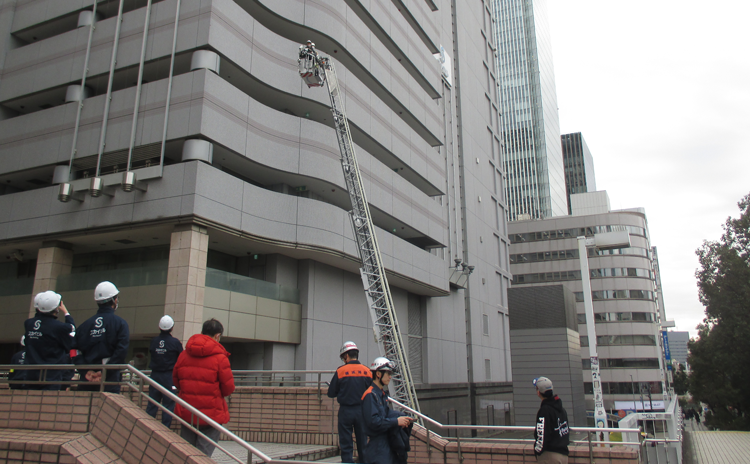 ①災害対策の実践による顧客への安心・安全の提供(防災訓練の実施)